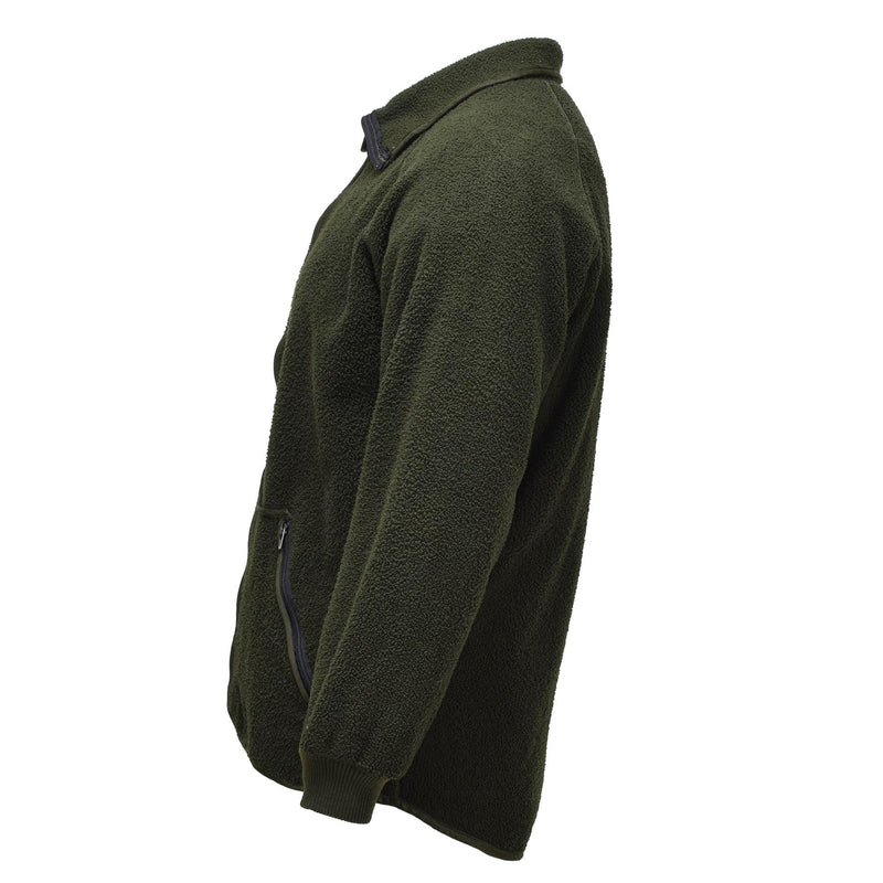 Giacca in pile militare olandese originale caldo morbido caldo termico clima sportivo
