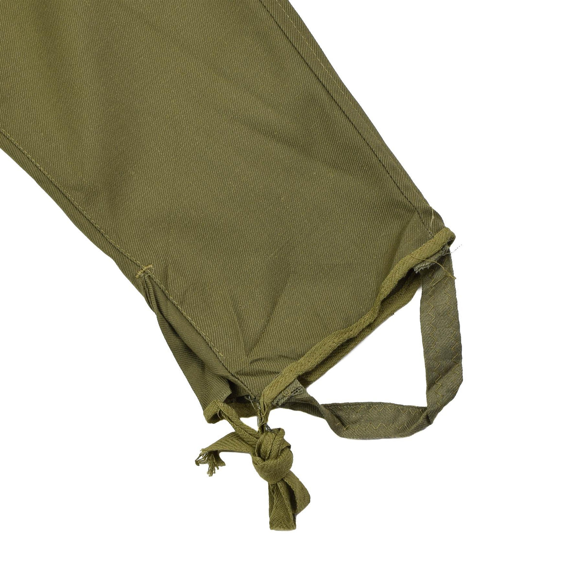 Pantaloni da lavoro originali dell'esercito rumeno con polsini regolabili con coulisse Oliva