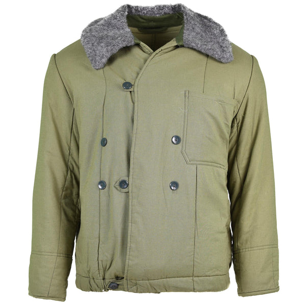 Giacca trapuntata dell'esercito ungherese genuino m65 collare pelliccia calda inverno parka calda nuovo