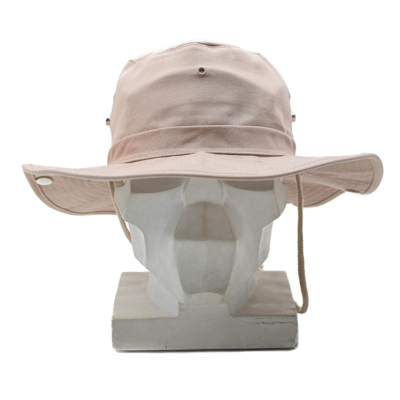 MFH Brand MILITALE MILITALE Bush Hat Summer Khaki Panama Jungle Bucket Cap NUOVO