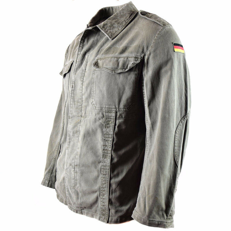 Giacca moleskin dell'esercito tedesco originale. Giacca Drab Olive Vintage BW Army Field