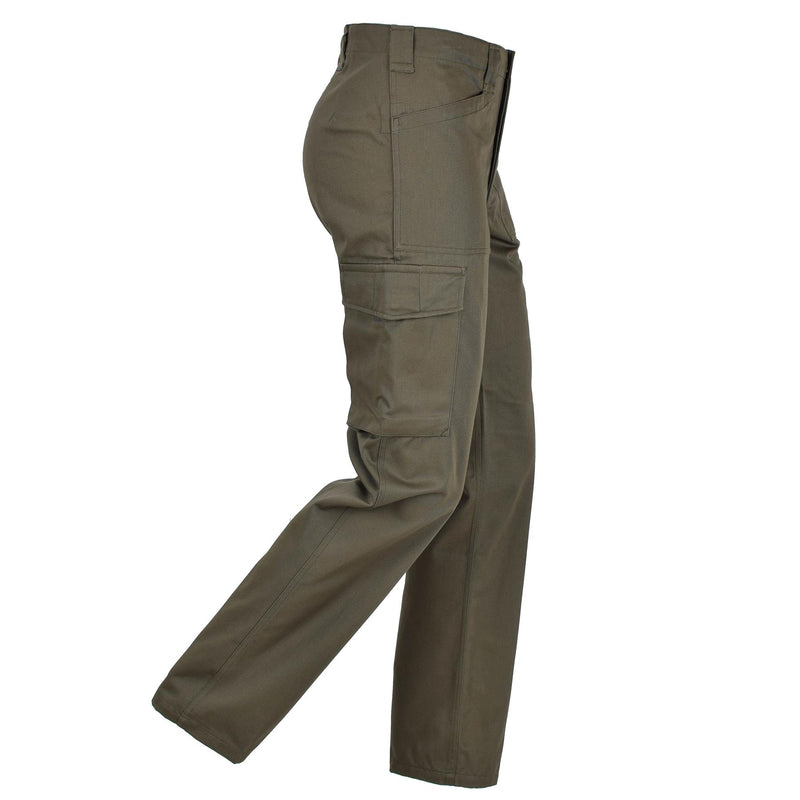 Pantaloni militari austriaci originali 75 pantaloni cargo di servizio di olive pantaloni nuovi
