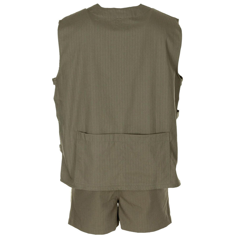 Shirt olivo con manica di olivastrai militari francese originale Nuovo leggero tattico