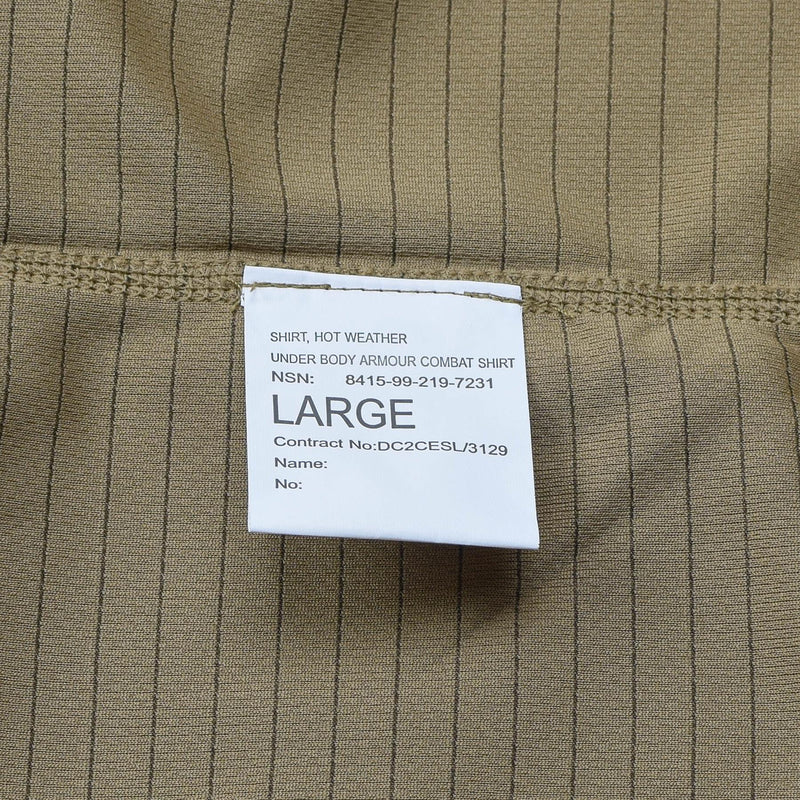 British Original Under Body Shirt Ubac Desert Camo MILITARIO NUOVO