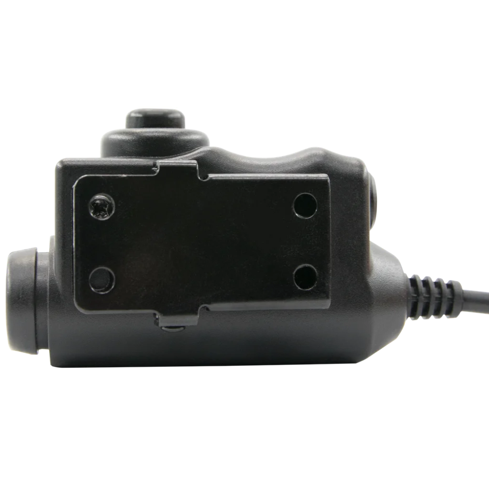 Adattatore di comunicazione PTT EARMOR M51 Connettore radio Kenwood a 2 pin Nero