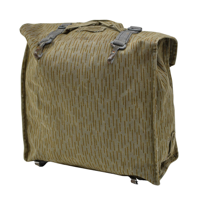 Originale tedesco militare tattico zaino secchi in metallo vintage rain gocce camo