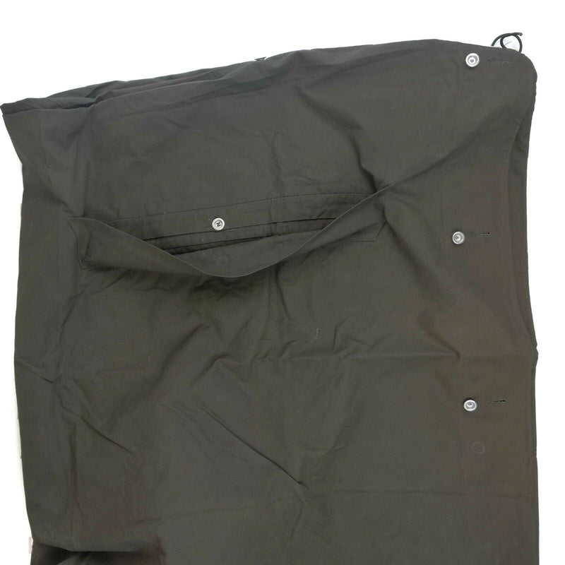 Scheda dell'esercito svedese originale mezza zeltbahn poncho olive surplus