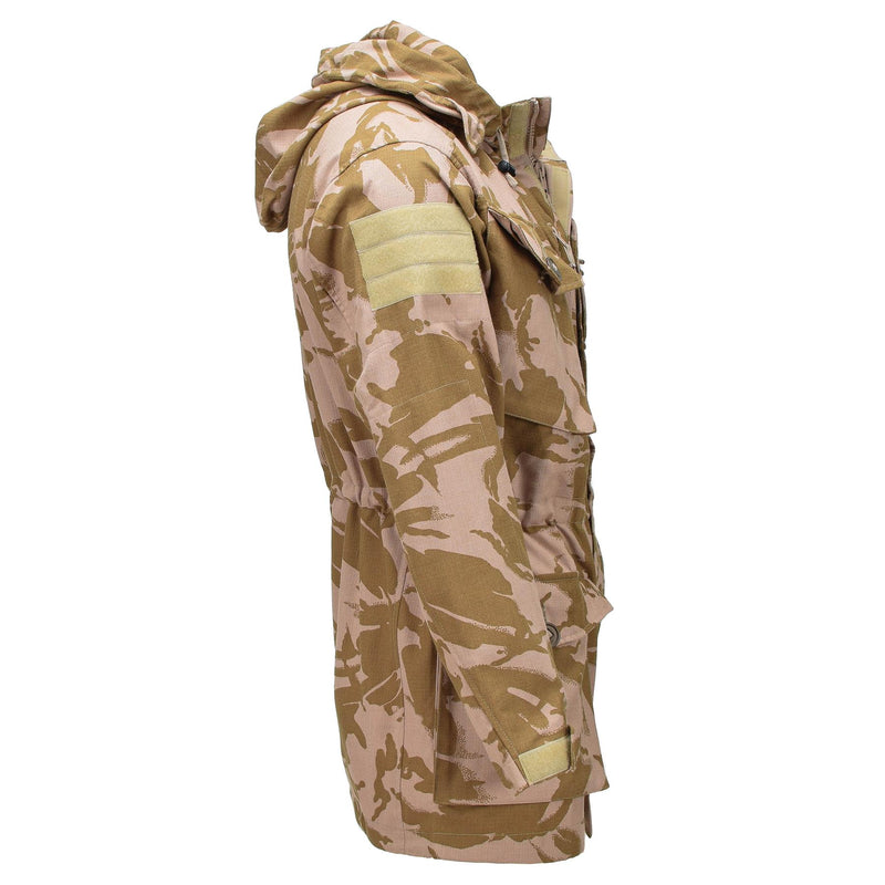 Guida vera e propria giacca da cammino militare britannico resistente alla fiamma con cappuccio parka con cappuccio nuovo