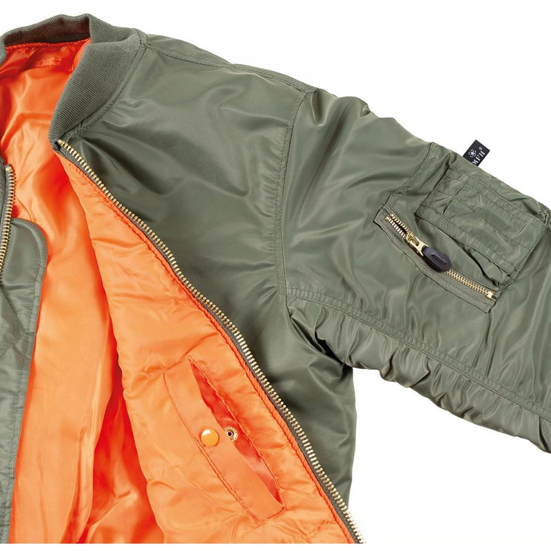 USA MILITALE MILITALE MA1 BOMBER BACCHERA AIR CORRI TROORE ALLE OLIVE CALDO