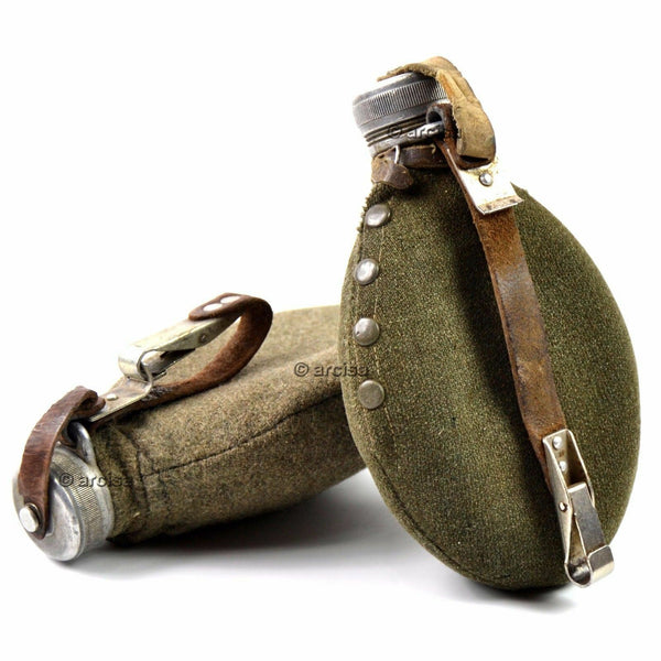 WWII Originale Svezia Svezia Armata Bere bottiglia d'acqua Manta militare