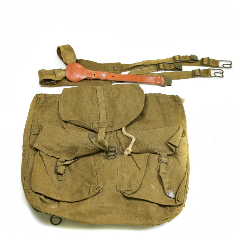 Lo zaino vintage originale dell'Esercito ceco con bretelle di teste di cinturini Y M60 NOVITÀ