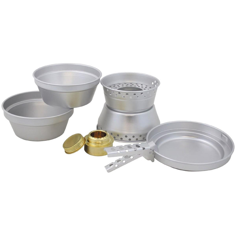 MFH Premium Cooking Set in alluminio Burner di kit di pasticci da campeggio esterno leggero