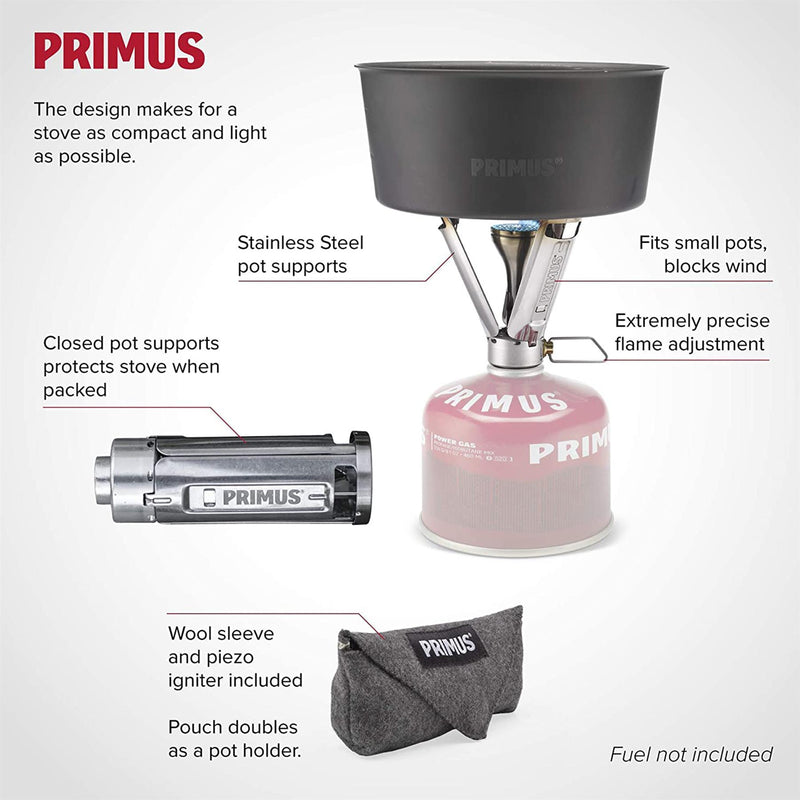 PRIMUS Firestick Compacter Burner in acciaio inossidabile cottura da campeggio per escursioni in acciaio