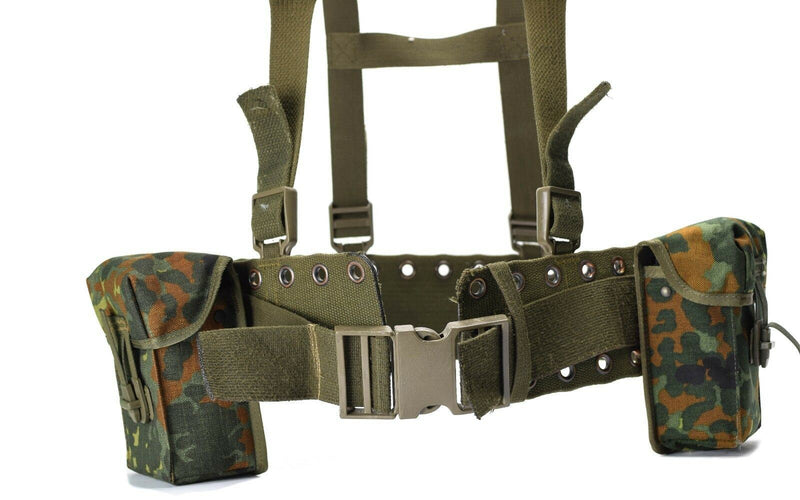 Sistema di cinguetti dell'esercito tedesco originale 4 pezzi Kit di cuscinetto con cablatura tattica