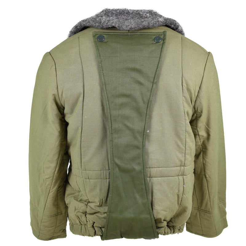 Giacca trapuntata dell'esercito ungherese genuino m65 collare pelliccia calda inverno parka calda nuovo