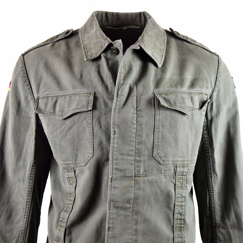 Giacca moleskin dell'esercito tedesco originale. Giacca Drab Olive Vintage BW Army Field