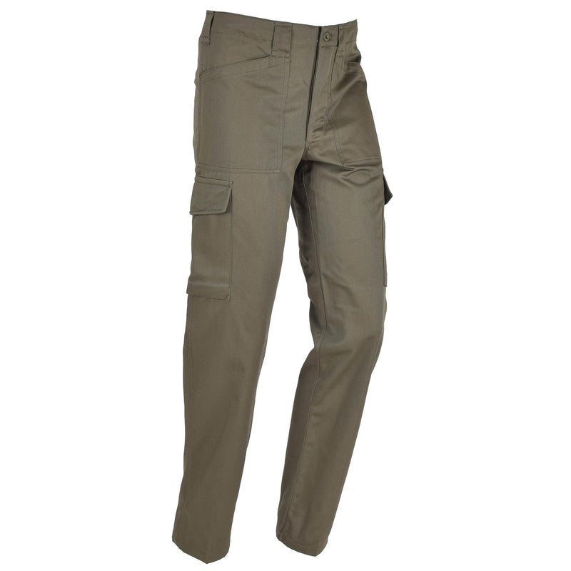 Pantaloni militari austriaci originali 75 pantaloni cargo di servizio di olive pantaloni nuovi