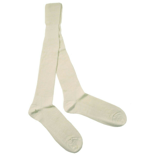 Calzino bianco dell'esercito britannico Calzini lunghi maschi di lana / nylon surplus militare nuovo