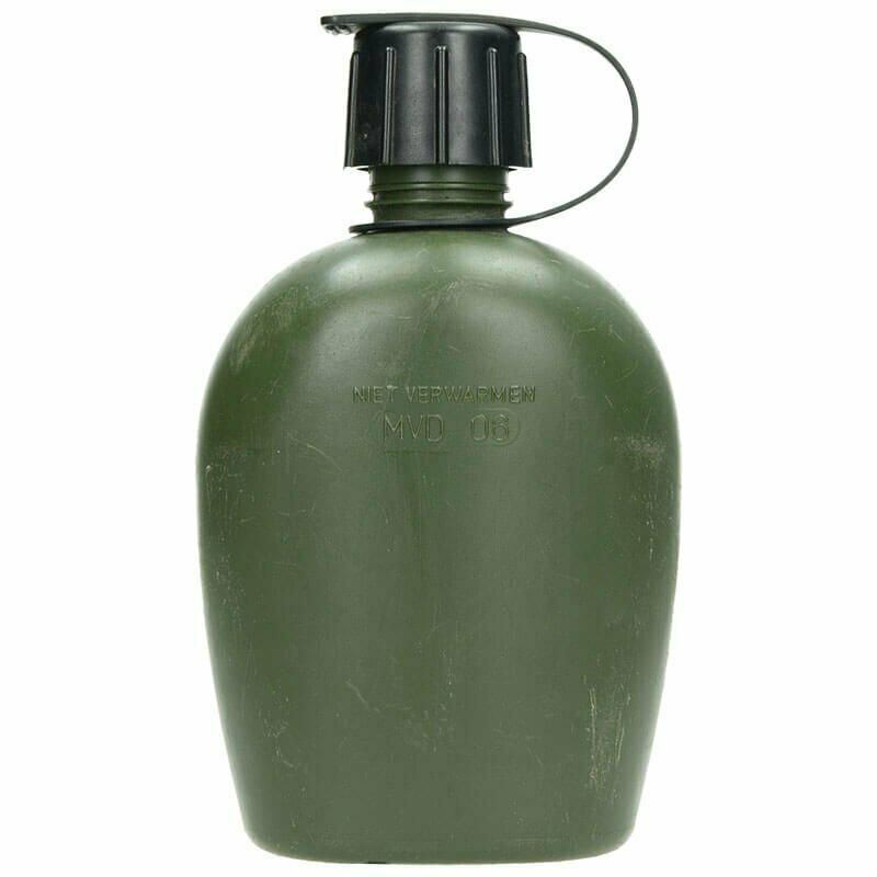 Genuino Canta della mensa dell'esercito olandese W e tazza in acciaio inossidabile Cap DPM Camo Molle