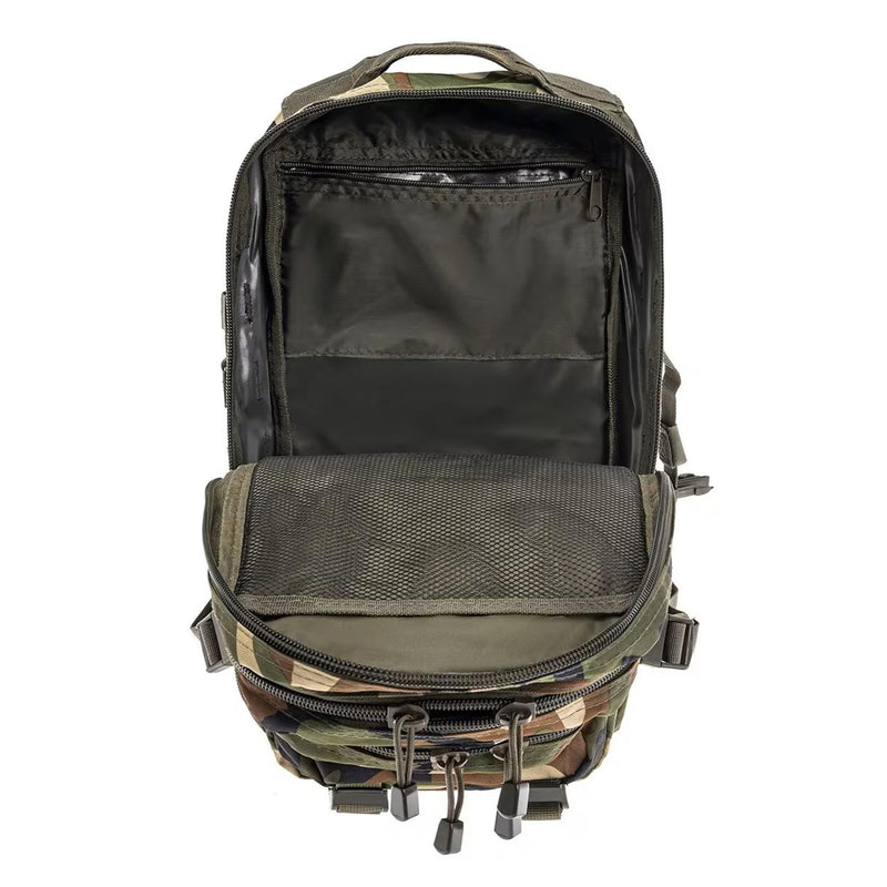 Mil-Tec U.S. Assault Backpack tattico 20liters Trekking Trekking Woodland Daypack
