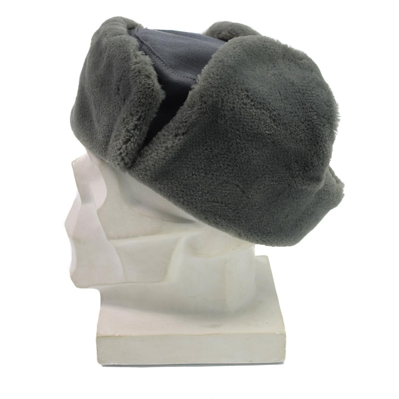 Ufficiale dell'esercito della Germania orientale originale inverno Hat Weather Weather Ushanka Furx Fur nuovo