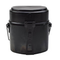 Original Swiss Army Mess Kit Set da cucina da campeggio in alluminio da 3 pezzi Nero