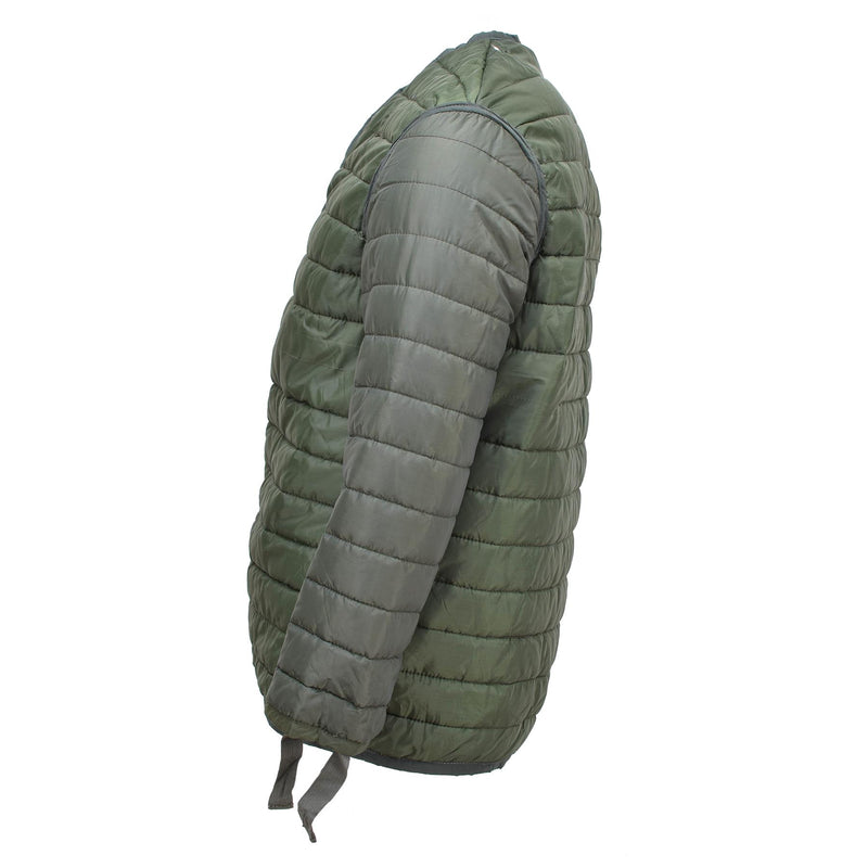 Giacca di rivestimento M65 dell'esercito greco originale trapuntato giacca militare calda fodera verde