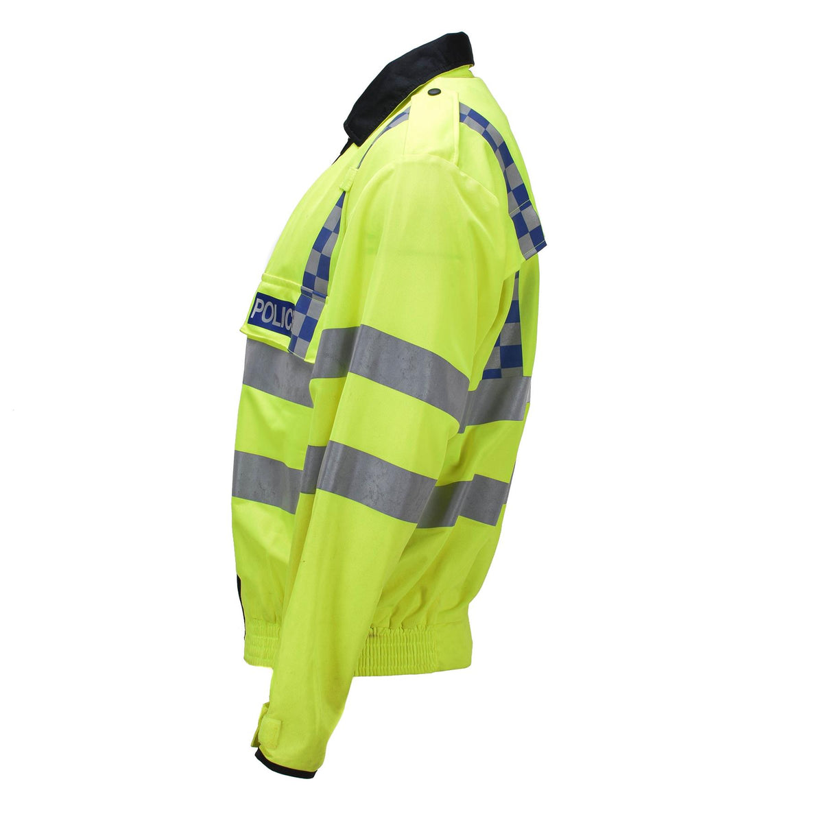 Giacca ad alta visibilità originale per volontari della comunità scozzese, abbigliamento da lavoro giallo riflettente