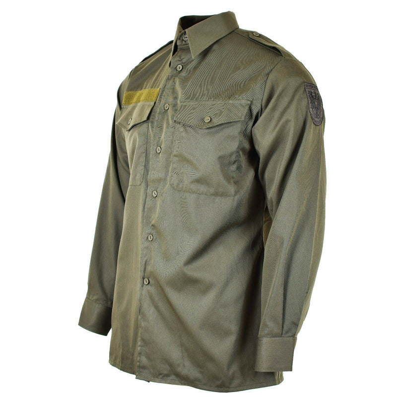 Guida camicia dell'esercito austriaco M65 O.D Combat militare a maniche lunghe BDU Nuovo
