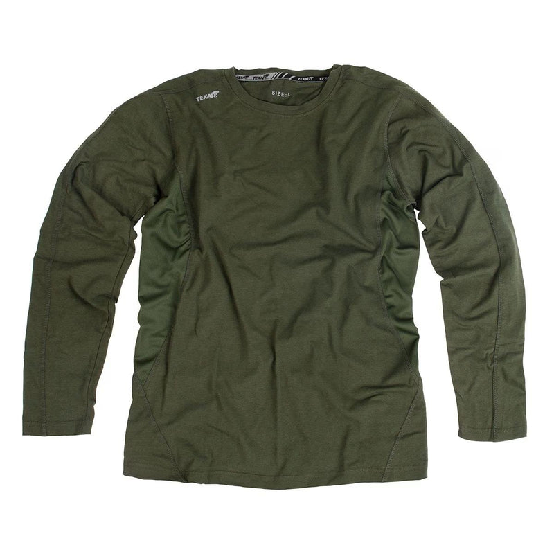 Texar wear ha indossato la biancheria da base di base a base di campo a maniche lunghe