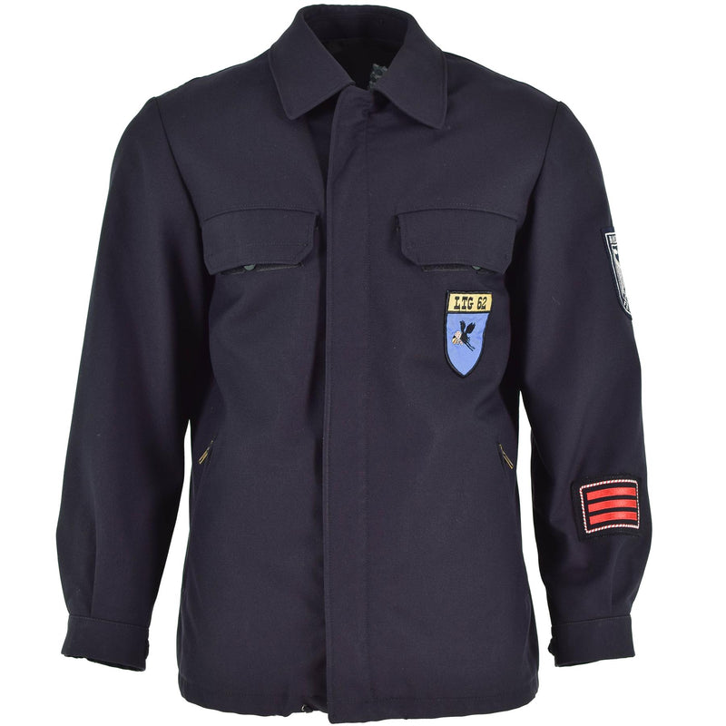 Originale NVA Est East Army Dark Blue Formal Uniform Giacca in surplus militare