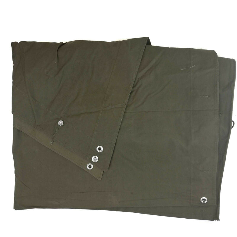 Scheda dell'esercito svedese originale mezza zeltbahn poncho olive surplus