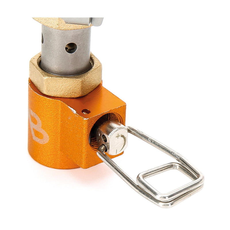 A.Blochl CAMPATIVO PORTATIVO CAMPING BURNER STURA DI TITANIO LEGGE PIEDABILE NUOVO