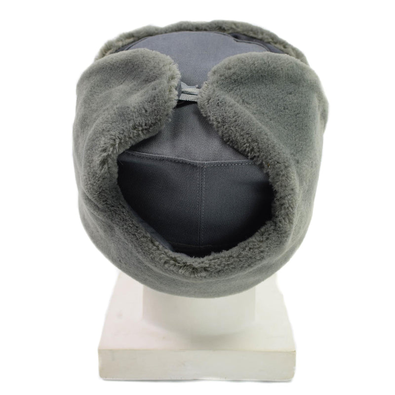Ufficiale dell'esercito della Germania orientale originale inverno Hat Weather Weather Ushanka Furx Fur nuovo