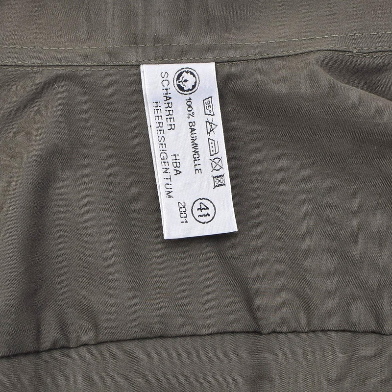 Servizi di olivo militare austriaci originali camicie federali leggero nuovo