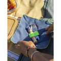 Opinel Picnic+ N°08 Set Posate Coltello Pieghevole Cucchiaio Forchetta Camping Faggio