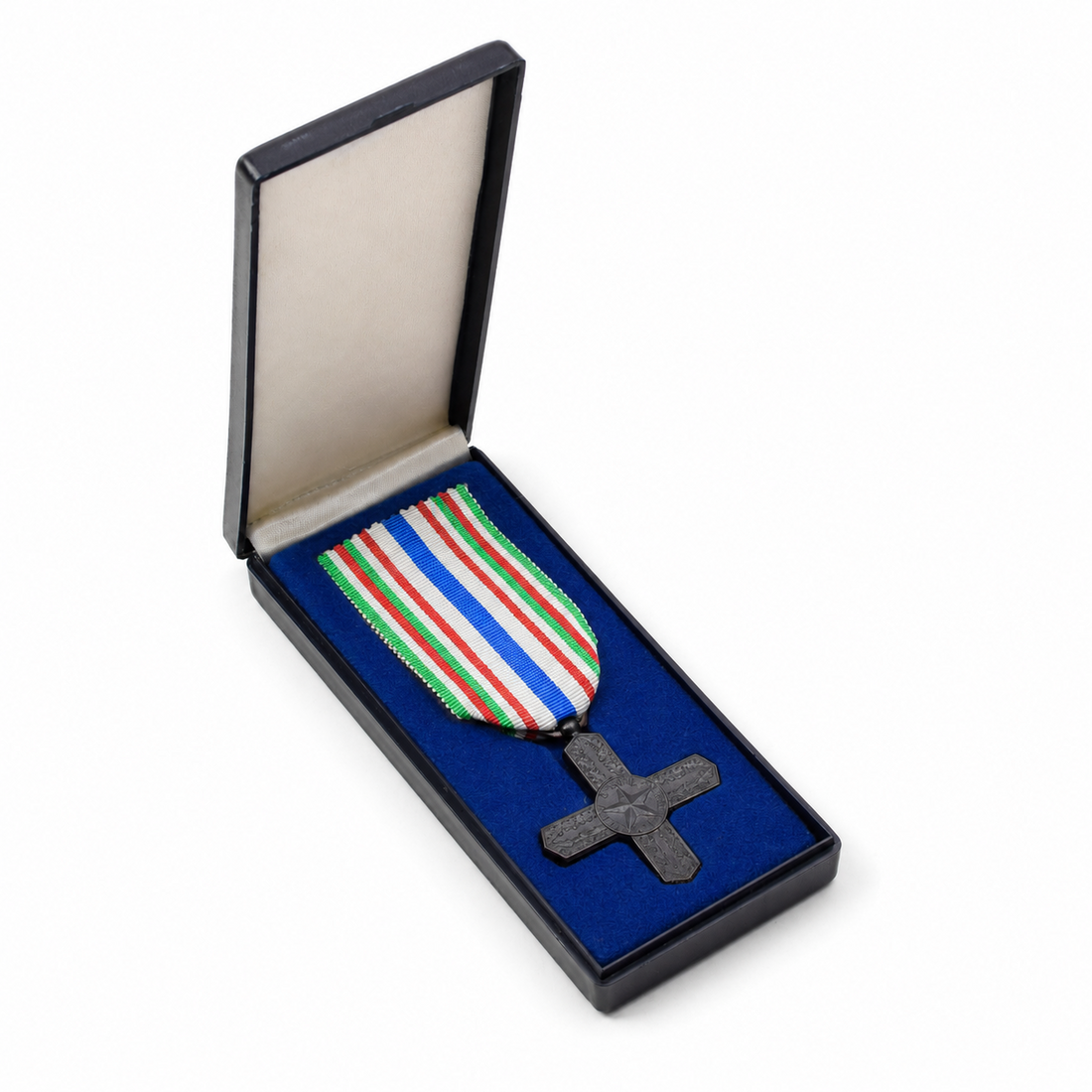 Custodia originale per medaglie italiane di Vittoria, veterano della prima guerra mondiale, commemorativo da collezione