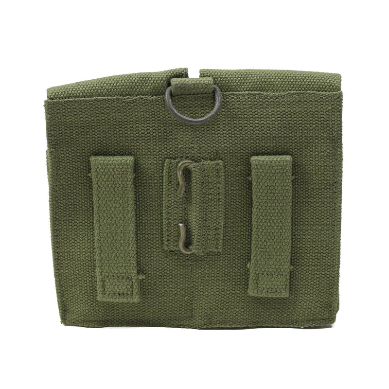 Caspa della rivista dell'esercito norvegese originale Nuovo tela verde munizione vintage nuovo