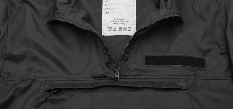 Camicia vento di marca tacgear nere campeggio leggero escursionismo esterno a riva