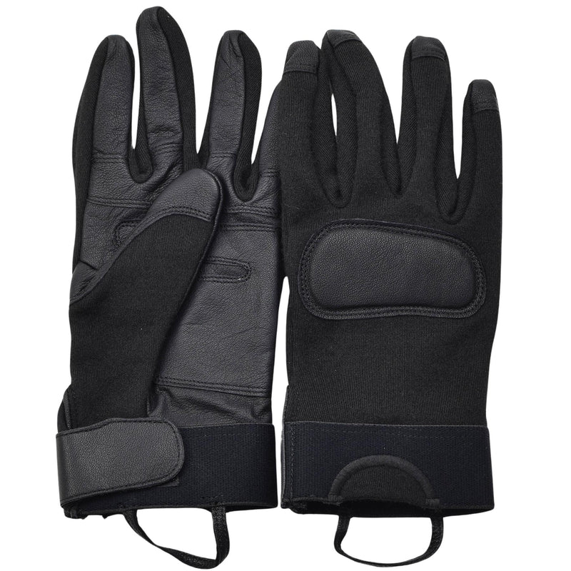 Original Dutch Army Tactical Combat guanti Palme in pelle Protezione da nocche Nuovo