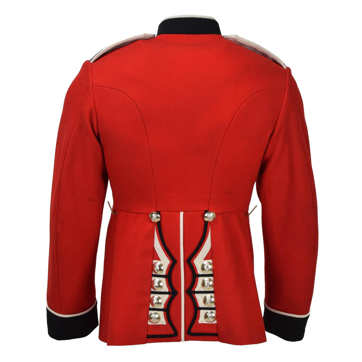 Vera giacca dell'esercito britannico uniforme tunica abito rosso scarlatto guardie cavalleria