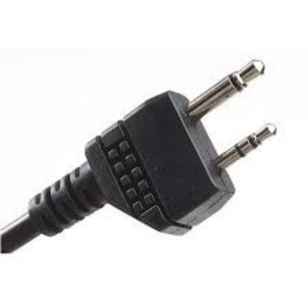 Earmor M52 PTT Adattatore Midland Cavo per cuffie tattiche cablate a 2 pin Nero
