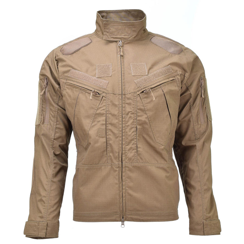 Mil-Tec Brand Style Military Style Ripstop Dark Coyote Combat Troops Jacket Chimera