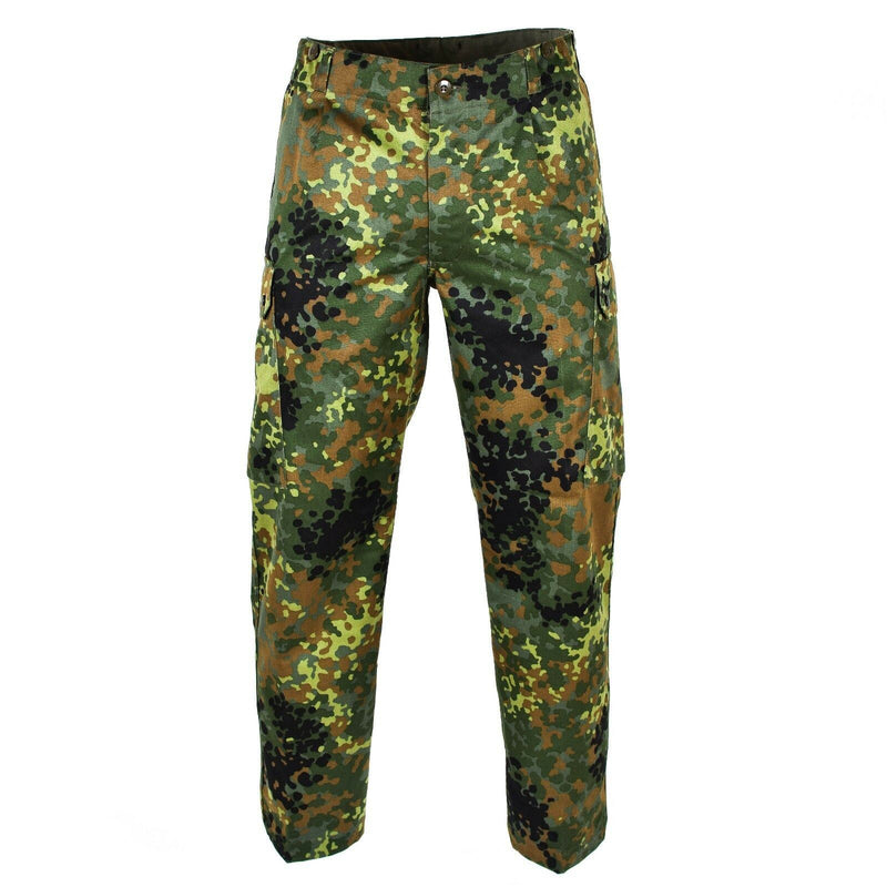Genuino problema dell'esercito tedesco Flecktarn Pants Calco combattimento camo bw pantaloni nuovi