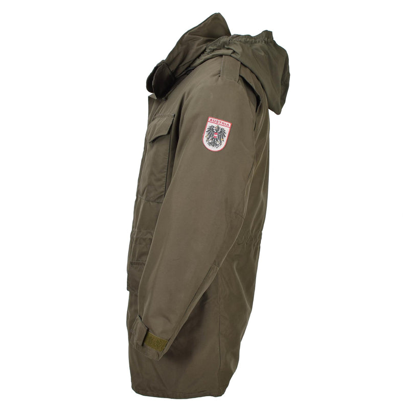 Original Austrial Military Gore-Tex Parka W Liner Rain giacca Casual Formale