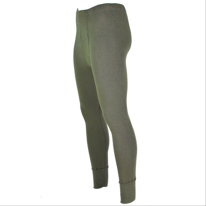 Pantaloni dell'esercito tedesco autentici lunghi Johns olive clima freddo biancheria intima Nuovo