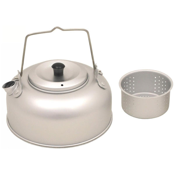 MFH Teakettle Aluminio leggero leggero da 1 litro con zuppa da tè da tè da campeggio da campeggio
