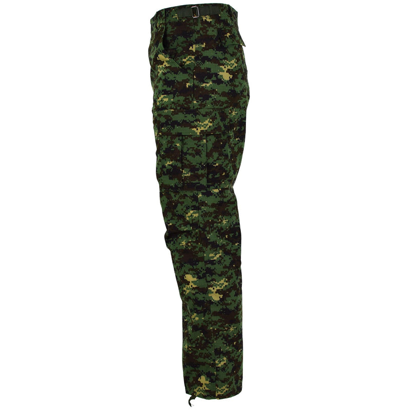 Guinea Guinea Bissau Pants dell'esercito RIPSTOP JUNGLE CAMOUFFAGE IMBIETTO MILITARI NUOVO