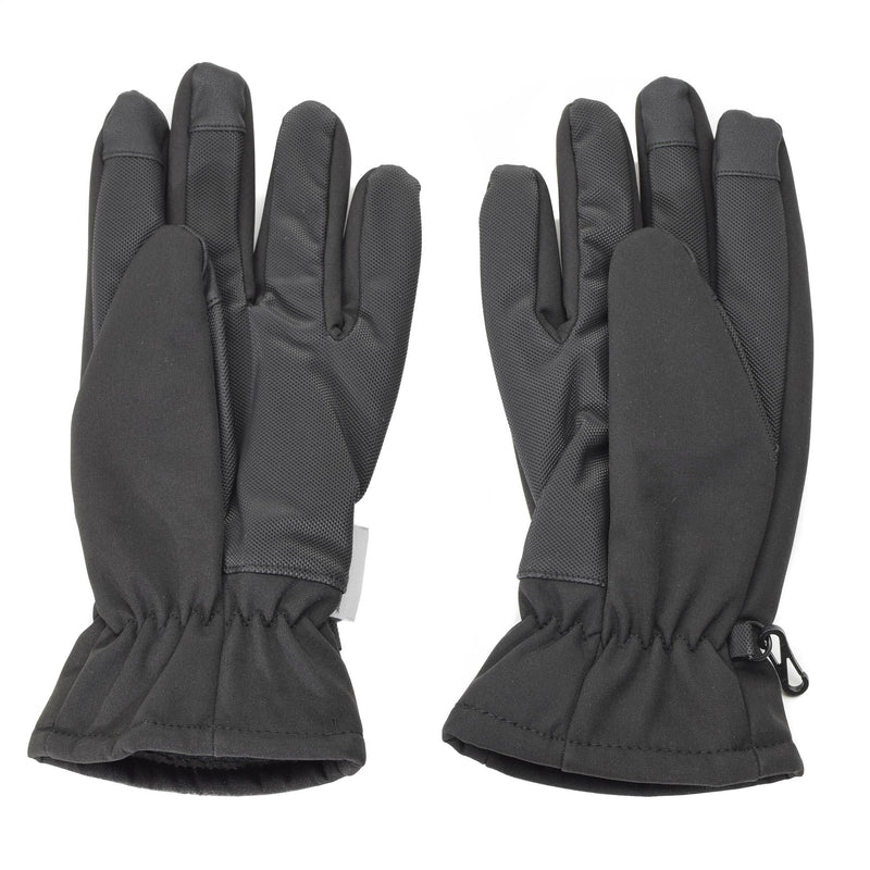 Guanti mil-tec uomini softshell thinsulate ™ foderano nero inverno da uomo tattico