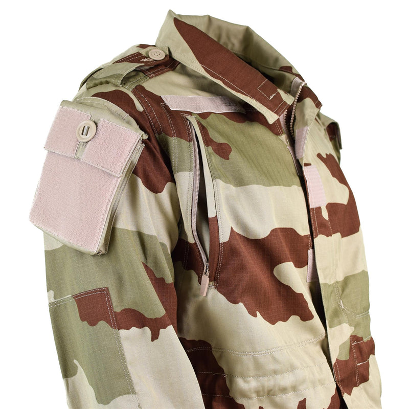 Autentico esercito francese parka felino felino t4 s2 giacca da combattimento deserto camo nuovo